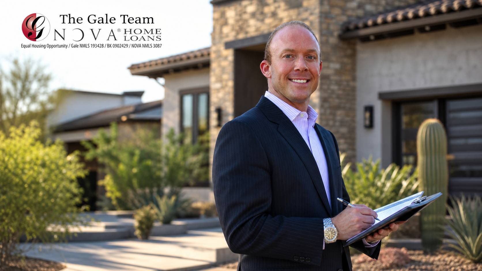 Greg Gale reviewing a home appraisal at an Arizona property