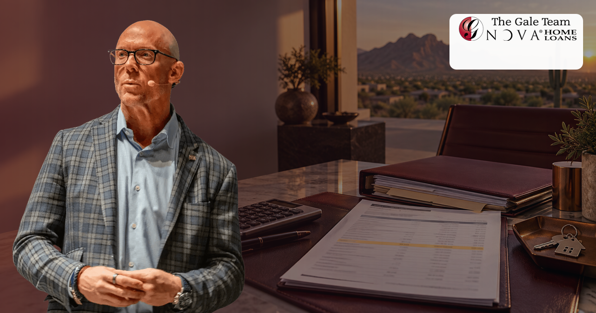 Greg Gale reviewing a documented large bank deposit for an Arizona mortgage file